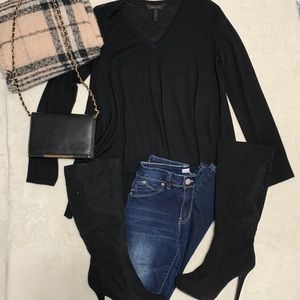 Black Drape Sweater